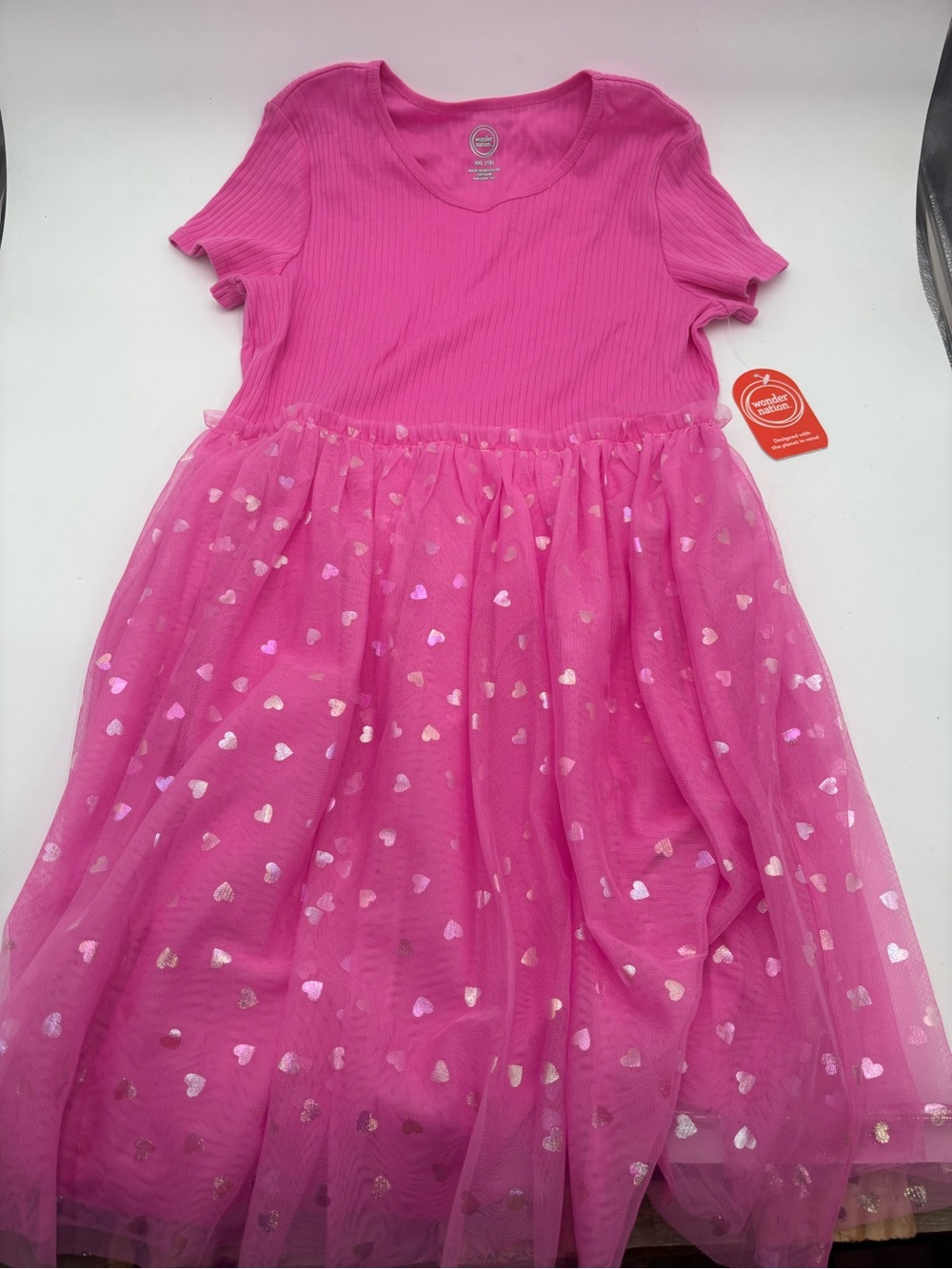 Wonder Nation hot pink tulle dress